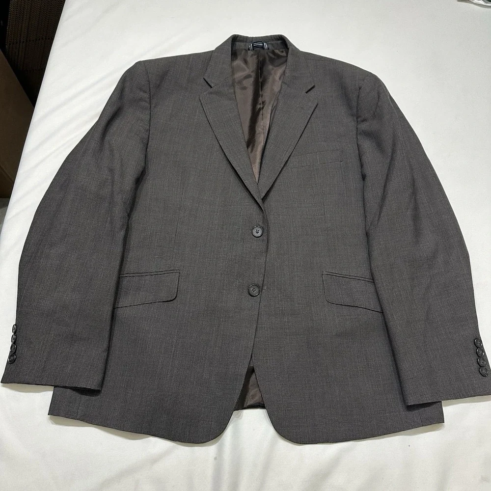Nautica Men's Blazer 44S Grayish Brownish 100% Wool 2 Button‎ Italy Sport Coat